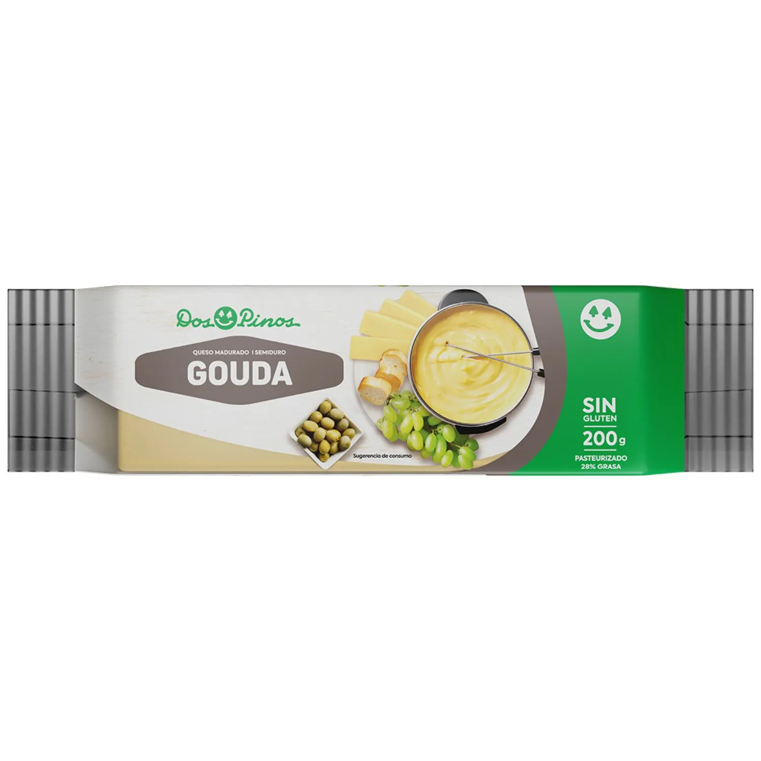 Queso Gouda Dos Pinos Paquete 200 G