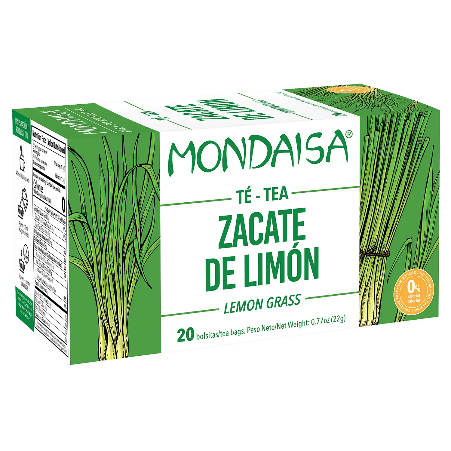 Te Zacate Limon Mondaisa Caja 22 G