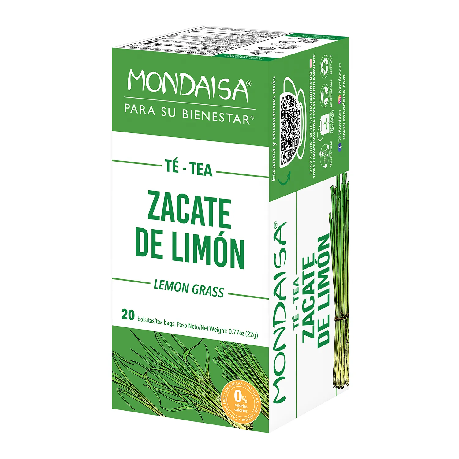 Te Zacate Limon Mondaisa Caja 22 G