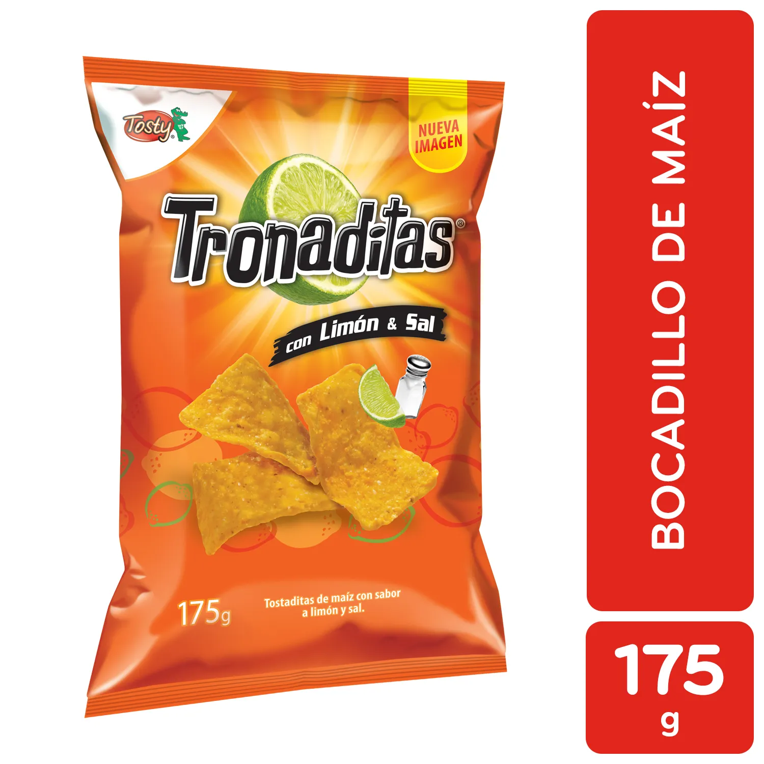 Bocadillo Tronadita Tronaditas Limon Sal Tosty Paquete 175 G