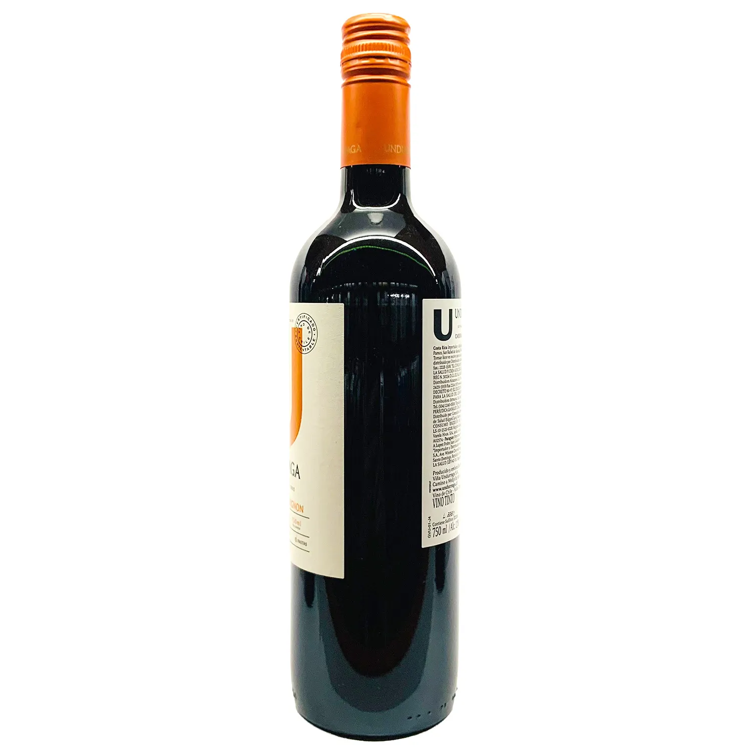 Vino Tinto Chile Cabernet Sauvignon Undurraga Botella 750 Ml