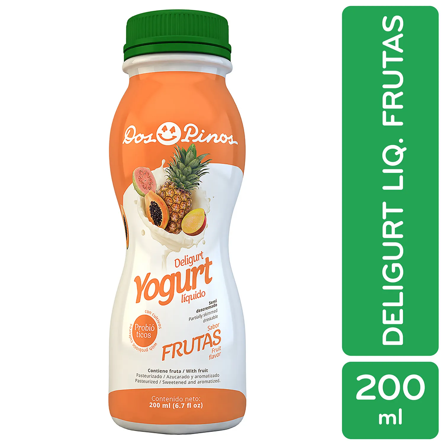 Yogurt Liquido Frutas Dos Pinos Envase 200 Ml