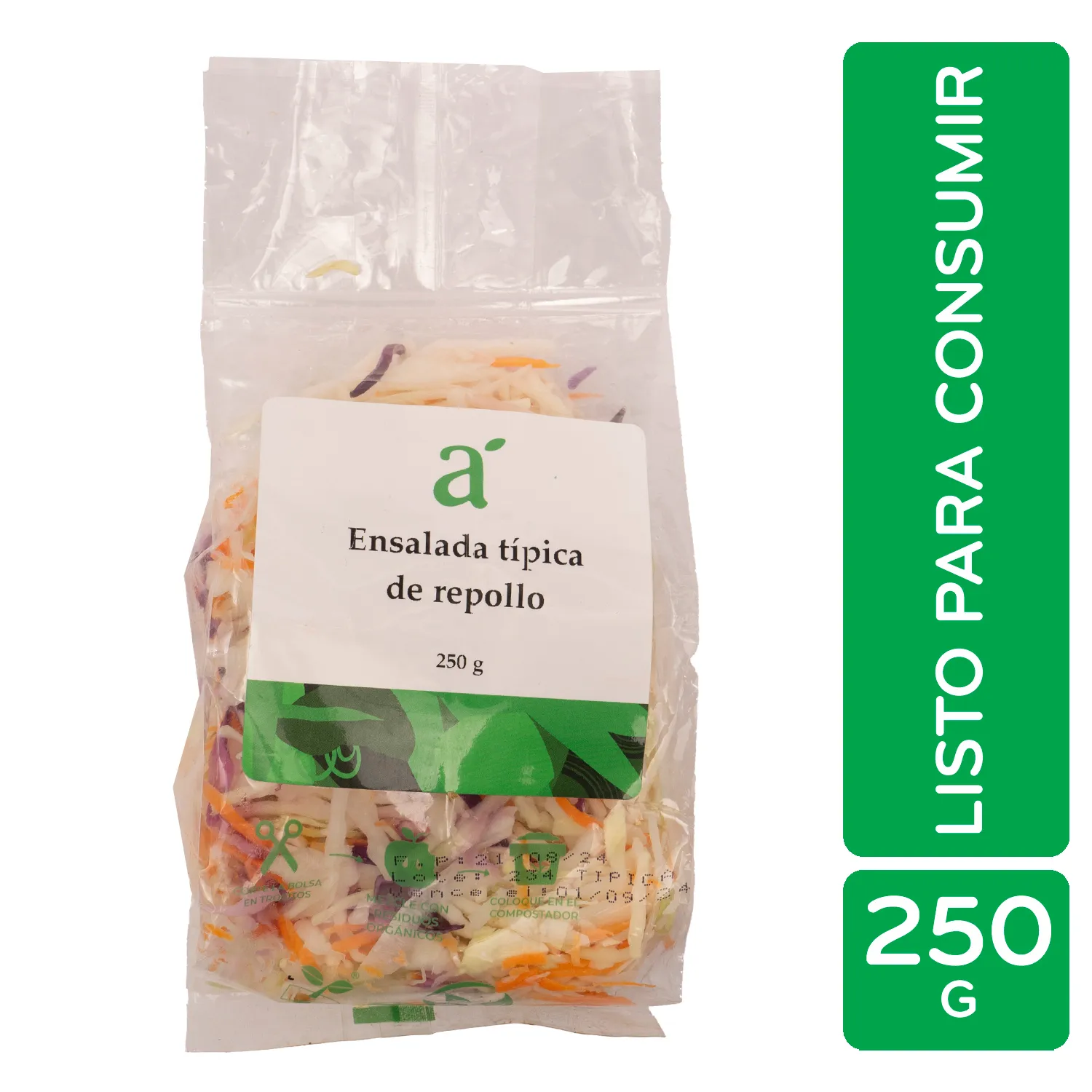 Ensalada Repollo Tipica Auto Mercado Paquete 400g