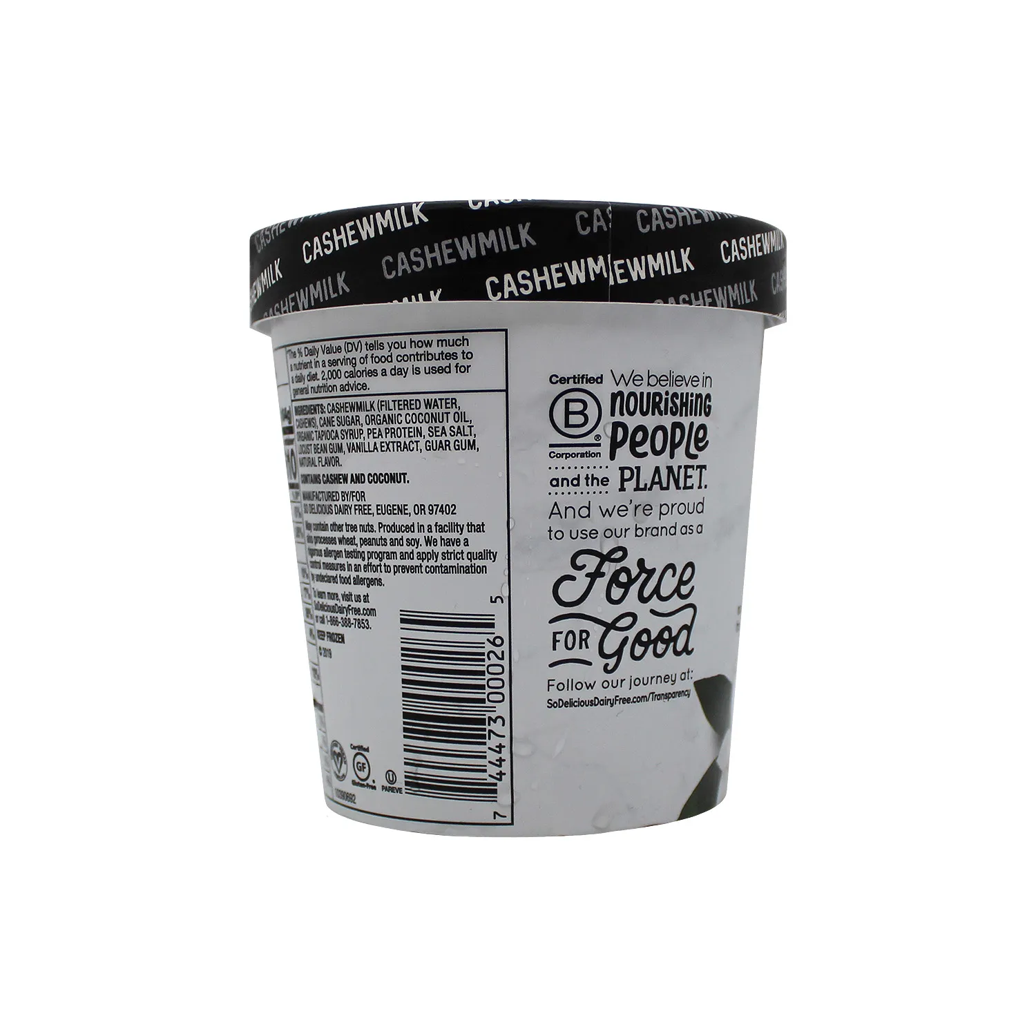 Helado Vegano Vainilla So Delicious So Delicious Envase 473 Ml