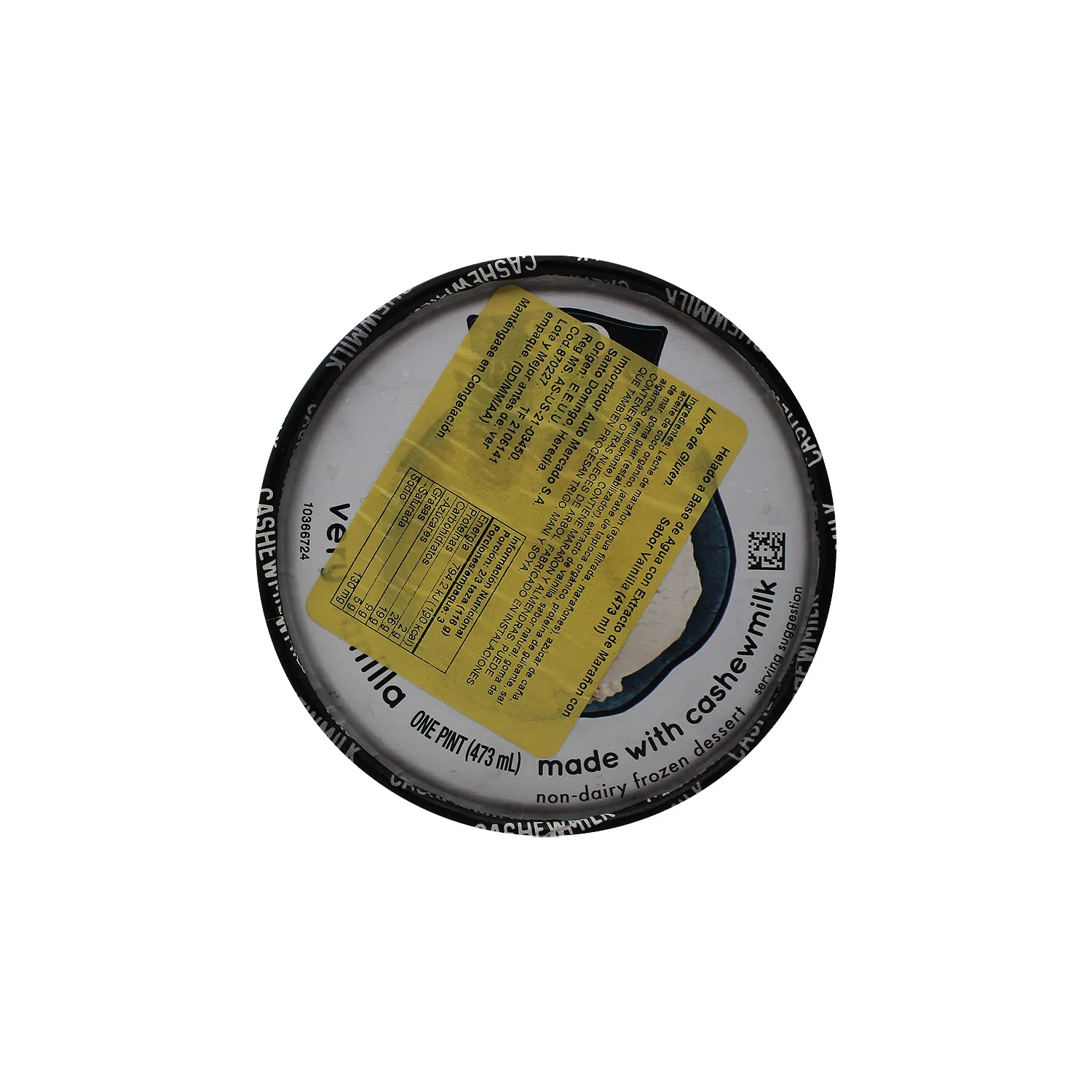 Helado Vegano Vainilla So Delicious So Delicious Envase 473 Ml