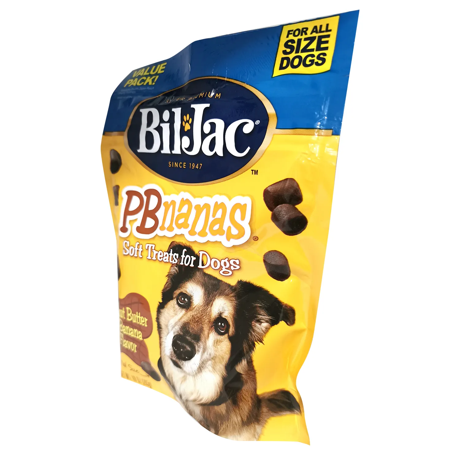 Bocadillo Suave Perro Banano Y Mantequilla De Maní Bil Jac