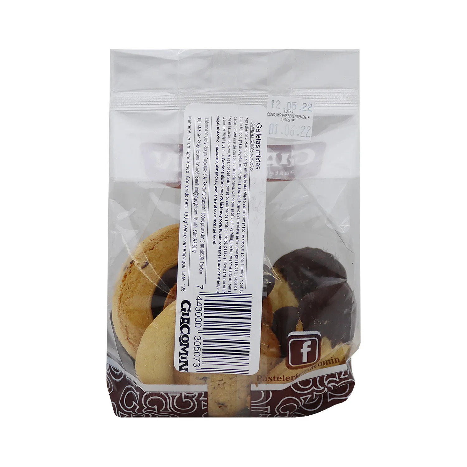 Bolsa Mixta Galletas Giacomin Paquete 10 Unid