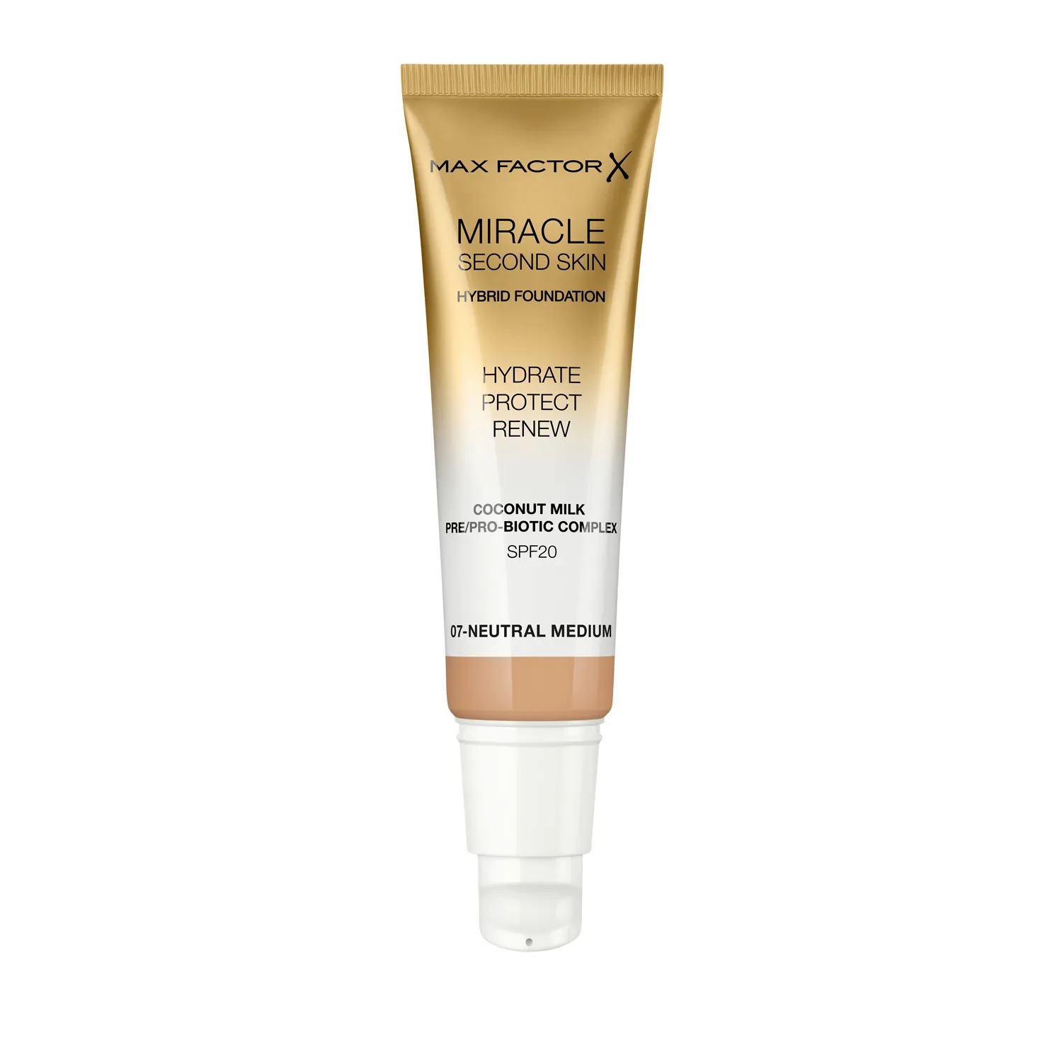 Base Leche De Coco Neutral Medium 07 Max Factor Unidad 30ml