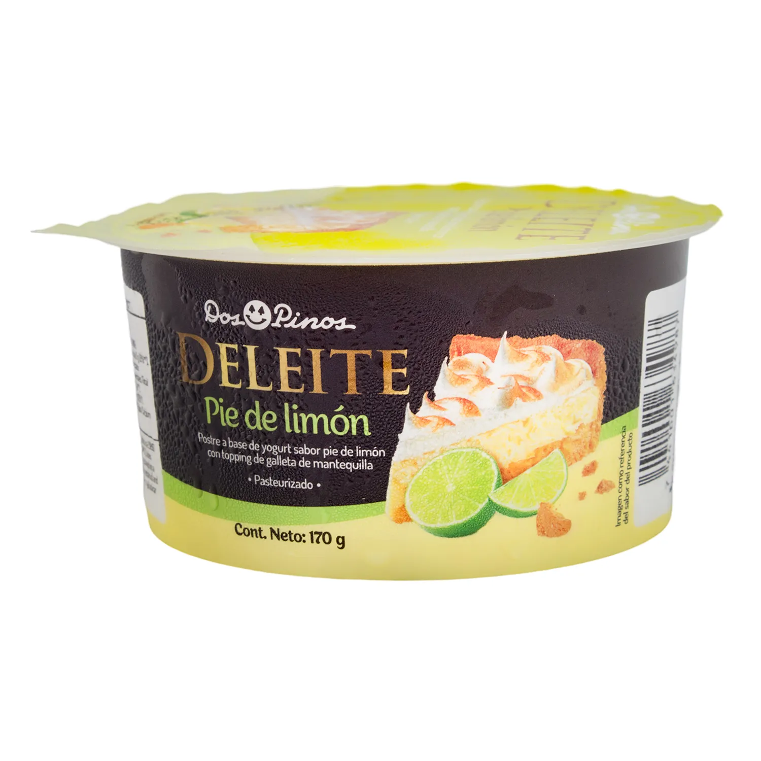 Yogurt Topping Deleite Pie Limon Galleta Dos Pinos Envase 170 G