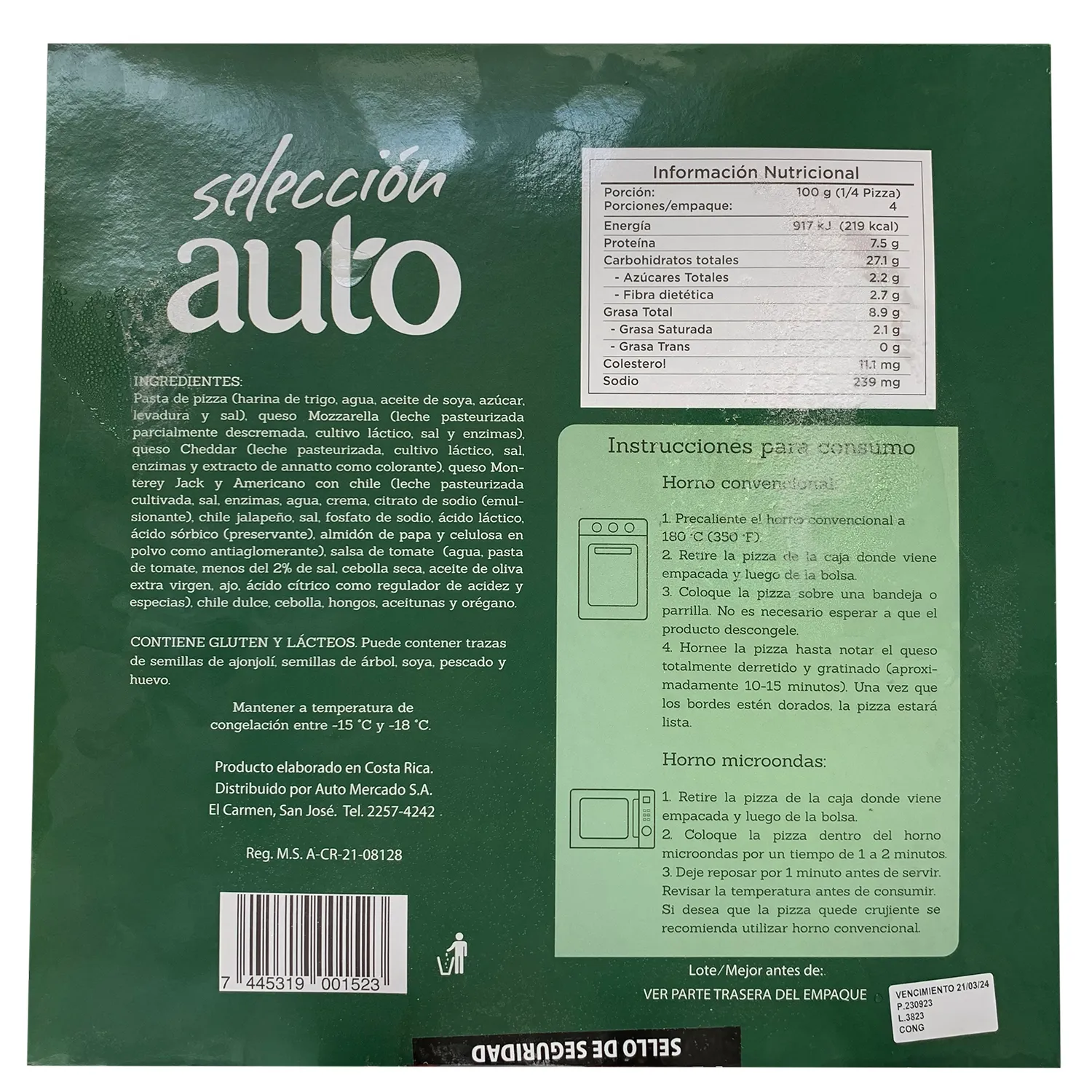 Pizza Primavera Selección Auto Caja 400 G