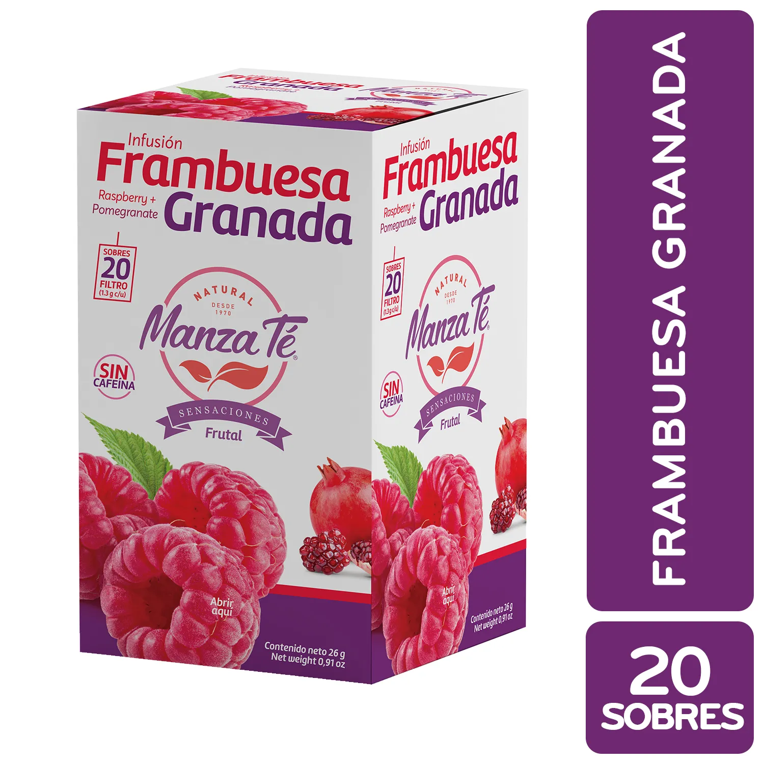 Te Frambuesa Granada Manza-te