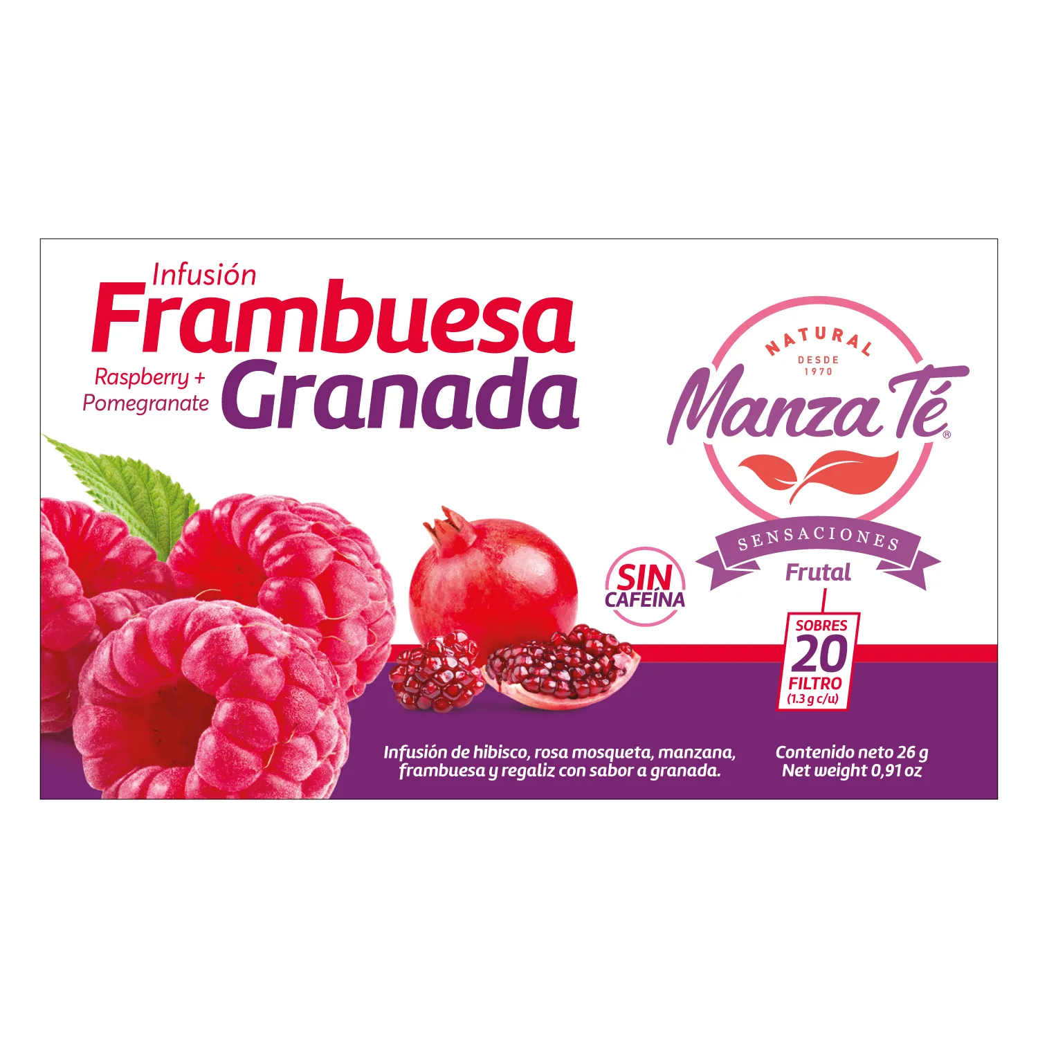 Te Frambuesa Granada Manza-te