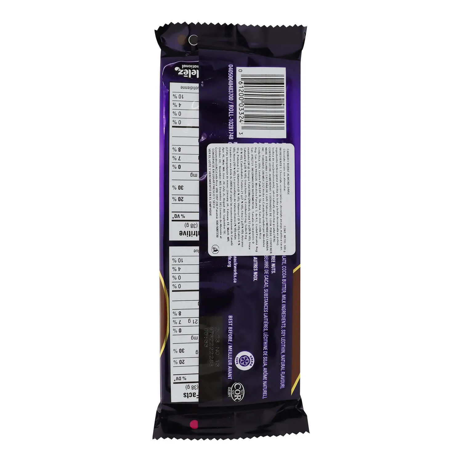 Chocolate Cadbury Almendra 100g