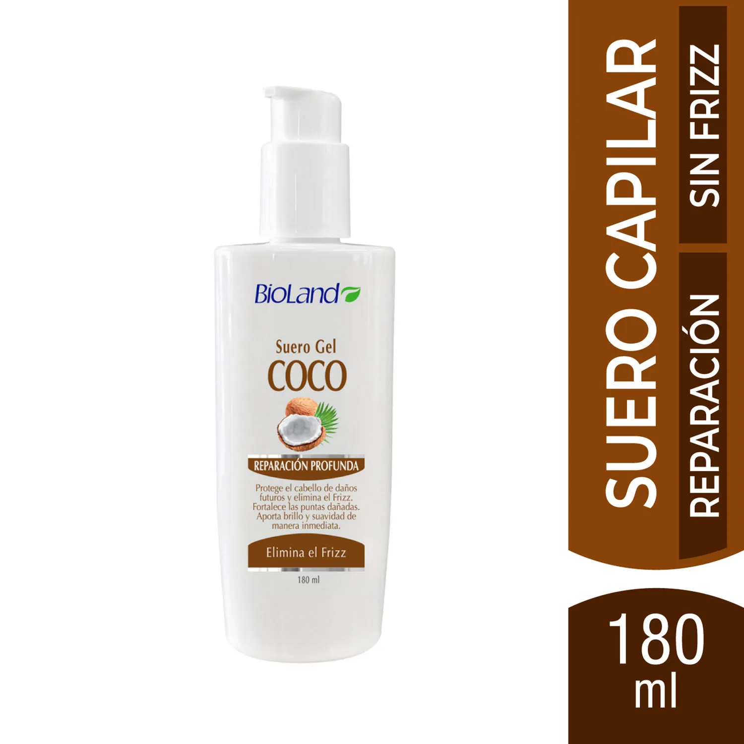 Tratamiento Para Cabello Suero Coco Bioland Envase 180 Ml