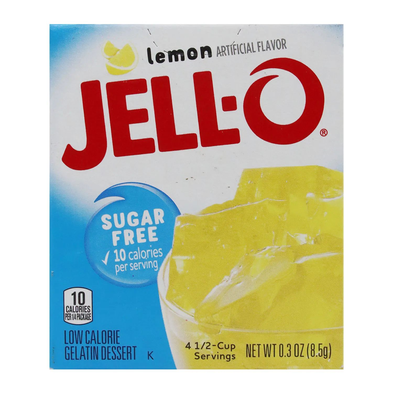 Gelatina Limon Sin Azucar  Jell-o Caja 8,5 G