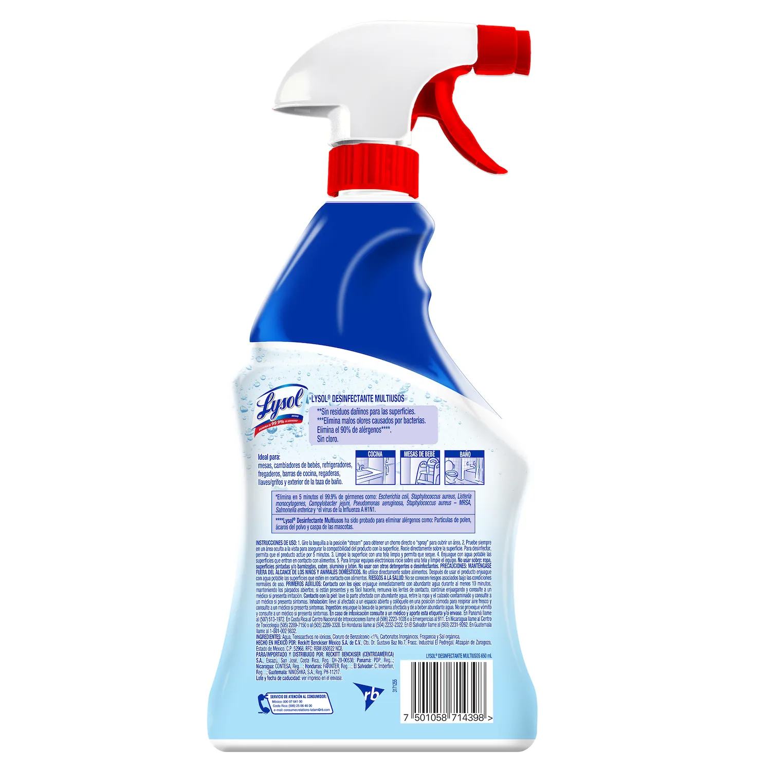 Desinfectante Liquido Sin Cloro Lysol Envase 650 Ml