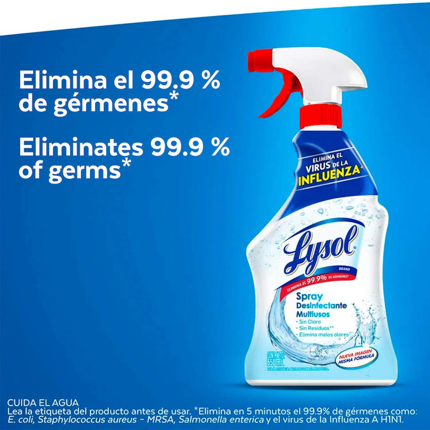 Desinfectante Liquido Sin Cloro Lysol Envase 650 Ml