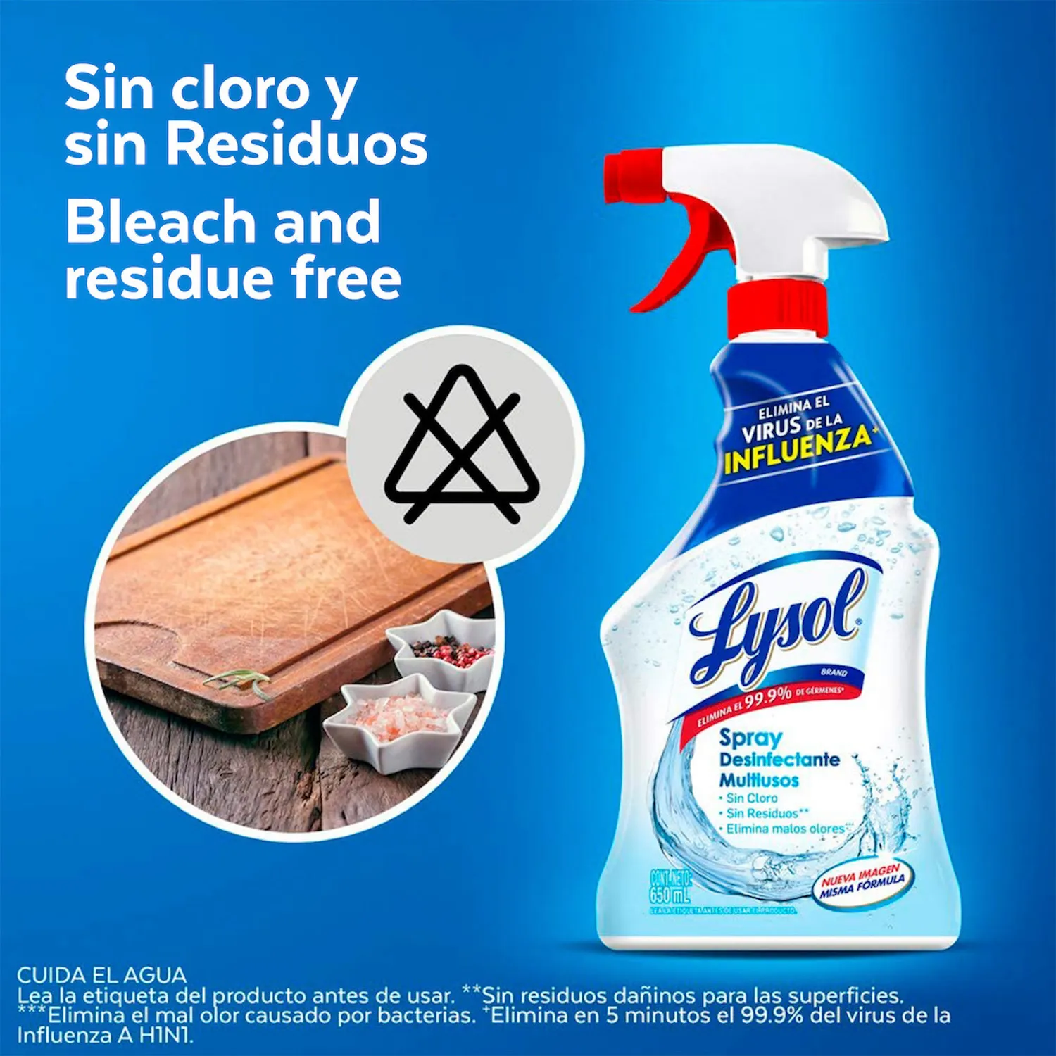 Desinfectante Liquido Sin Cloro Lysol Envase 650 Ml