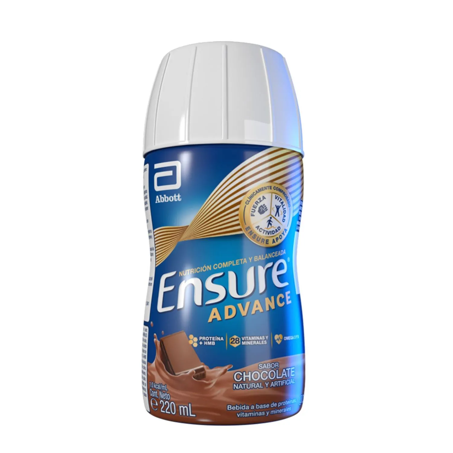 Complemento Liquido Alimenticio Chocolate Advanced Ensure Botella 220 Ml
