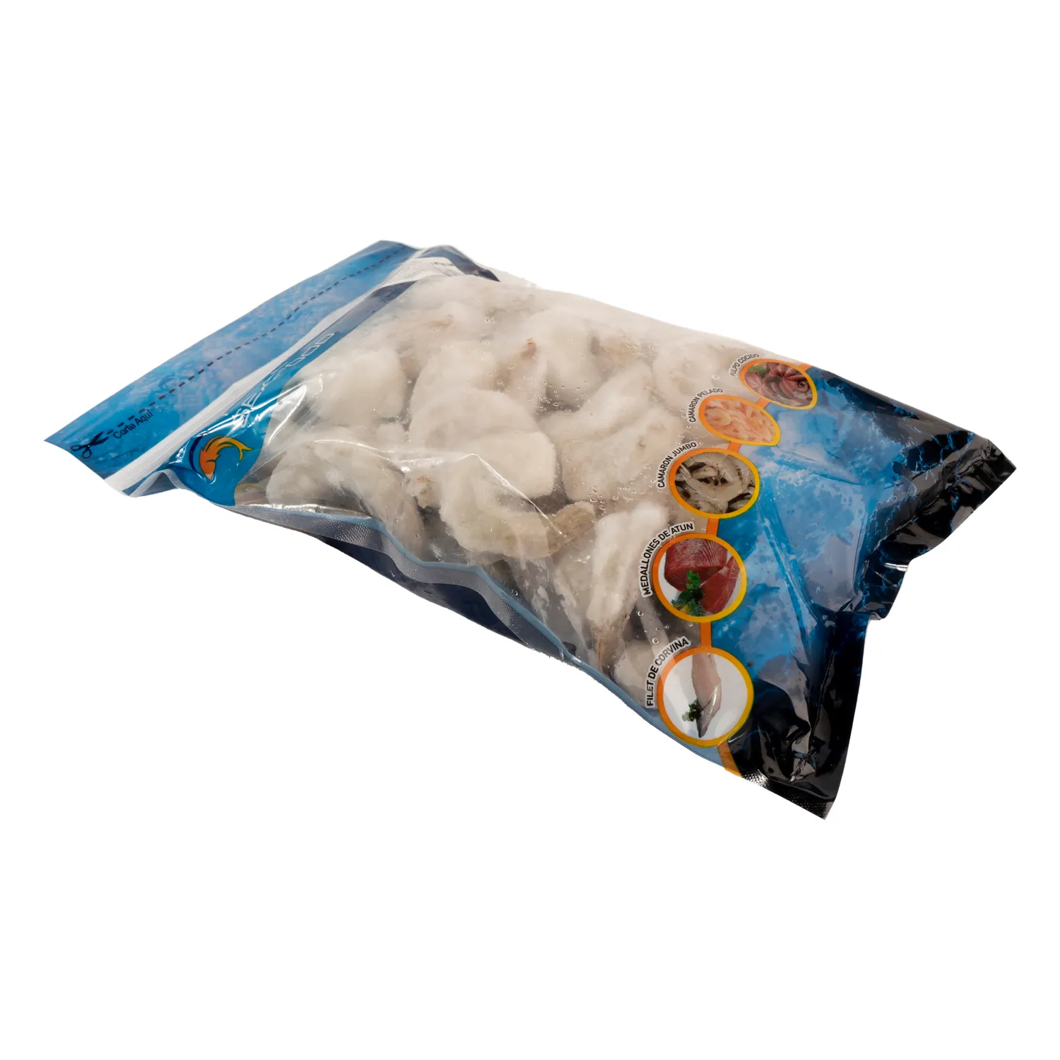 Camarón Cultivo 26/30 Tail On Paquete De Ahorro Familiar Bolsa 1300 Gramos