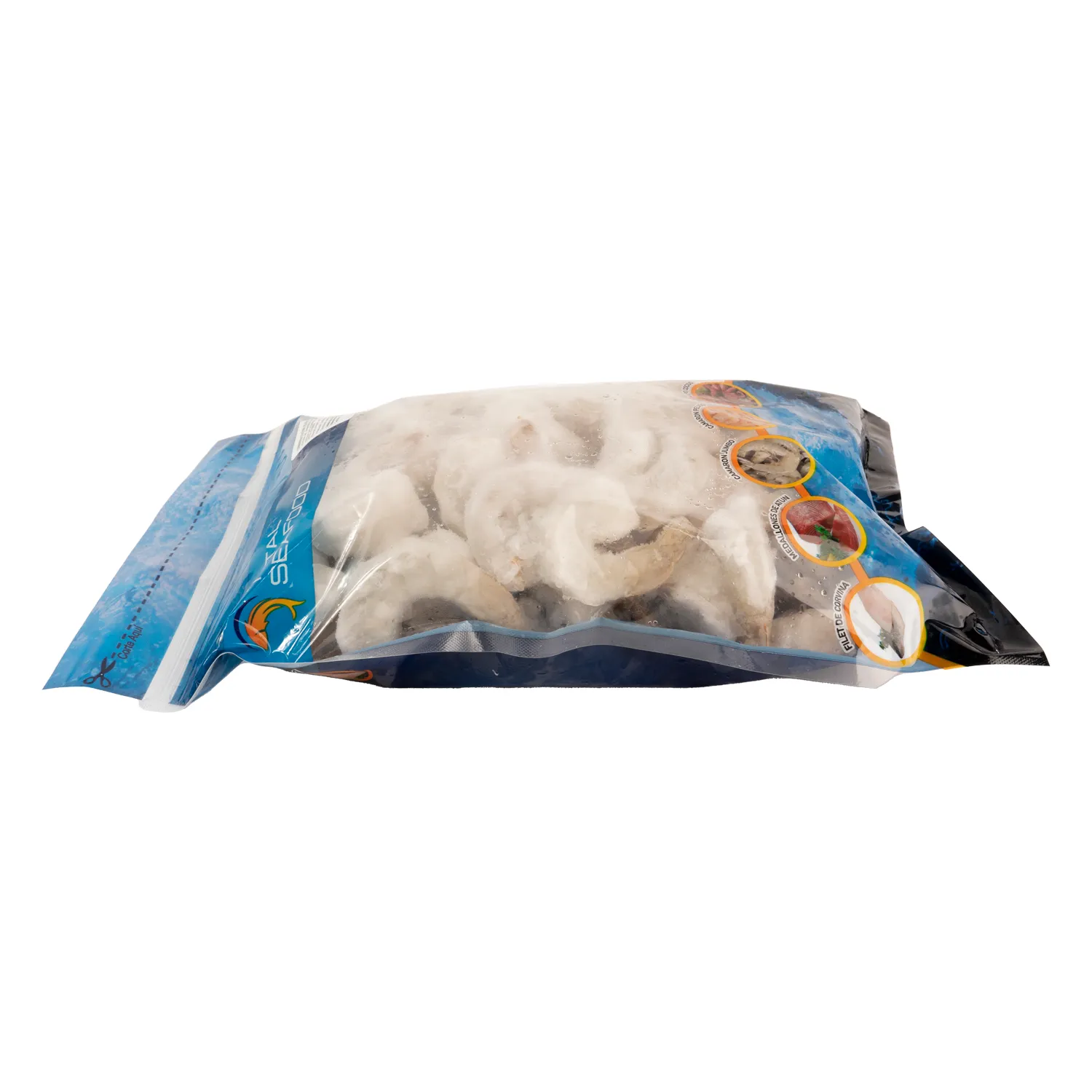 Camarón Cultivo 26/30 Tail On Paquete De Ahorro Familiar Bolsa 1300 Gramos