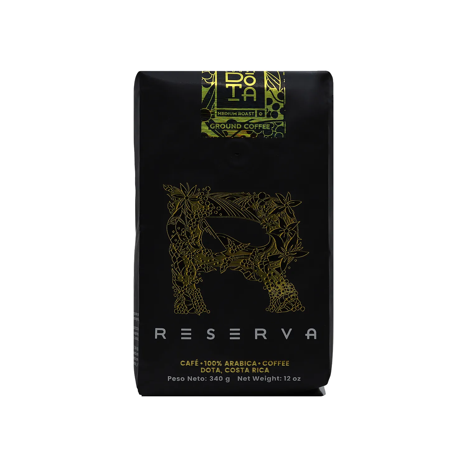 Cafe Molido Gourmet Tueste Medio Reserva Coopedota R.l Paquete 340 G
