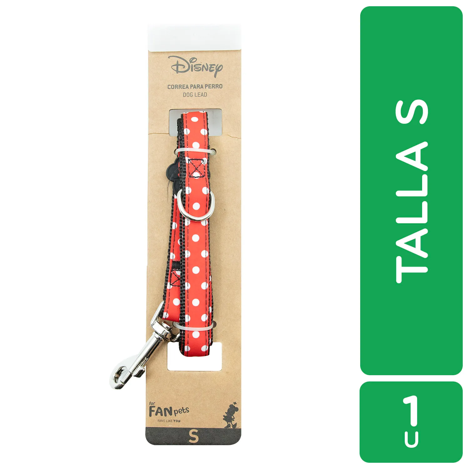 Correa Perro Talla S Minnie Disney
