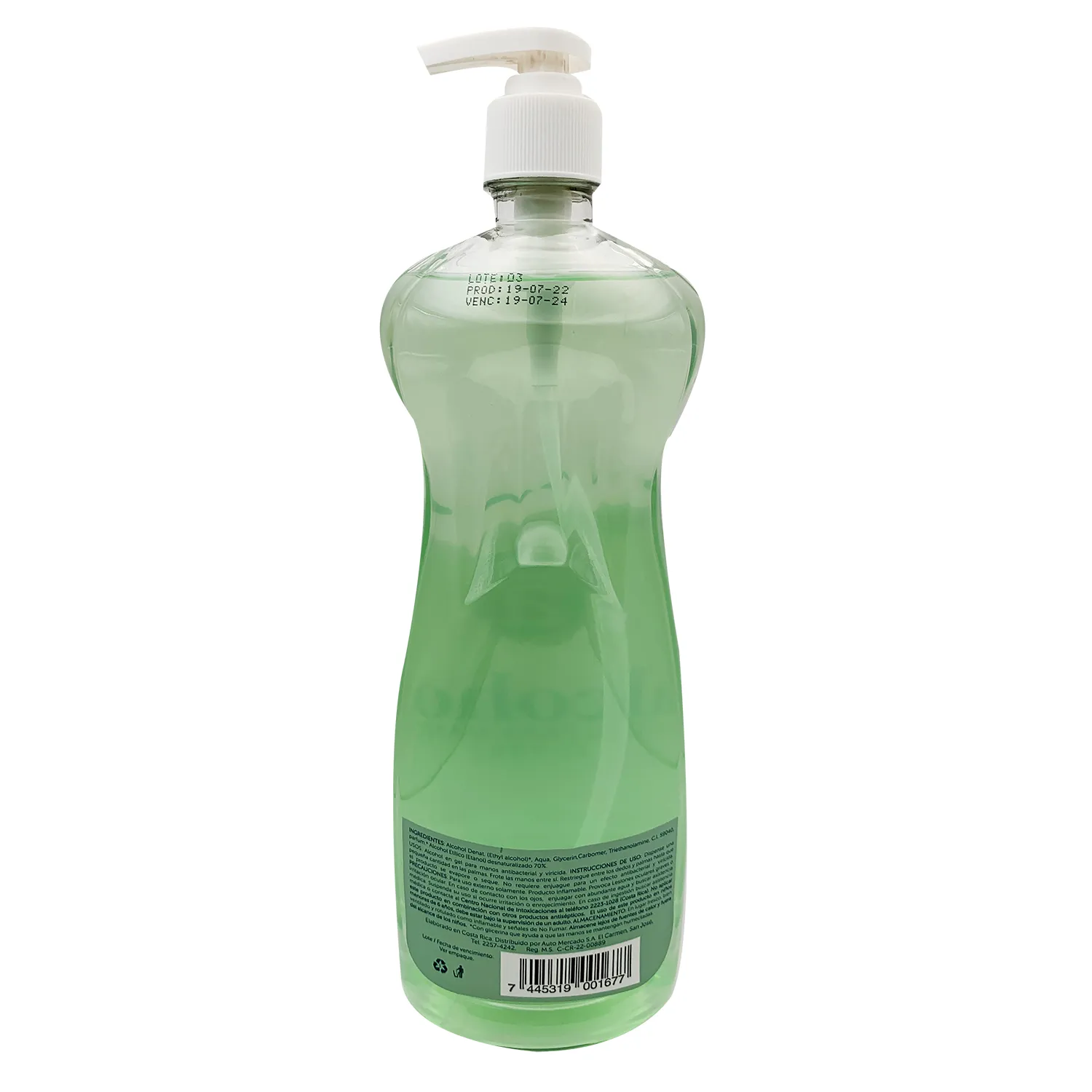 Antiseptico Alcohol Gel Selección Auto Envase 940 Ml