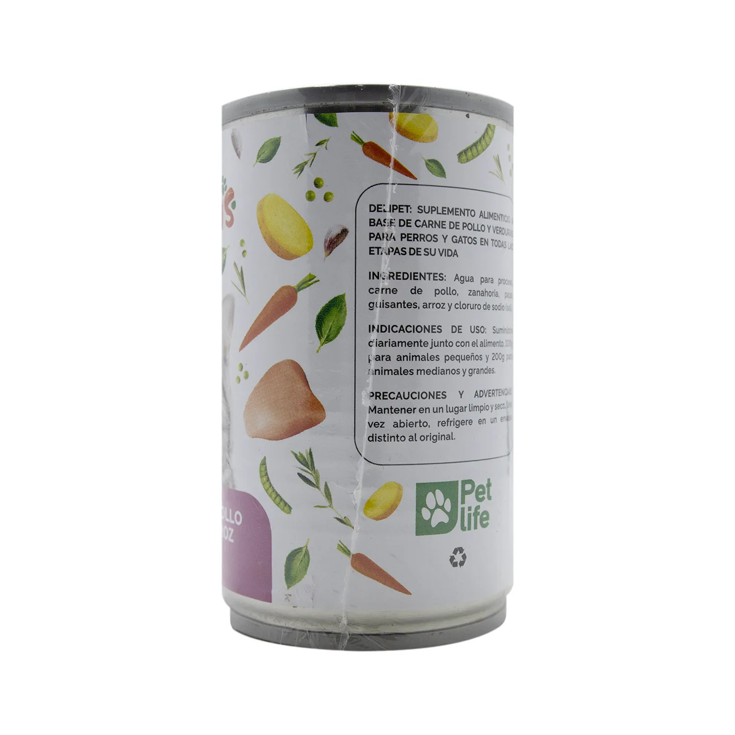 Alimento Gato Adulto Humedo Pollo Con Verduras Petlicious