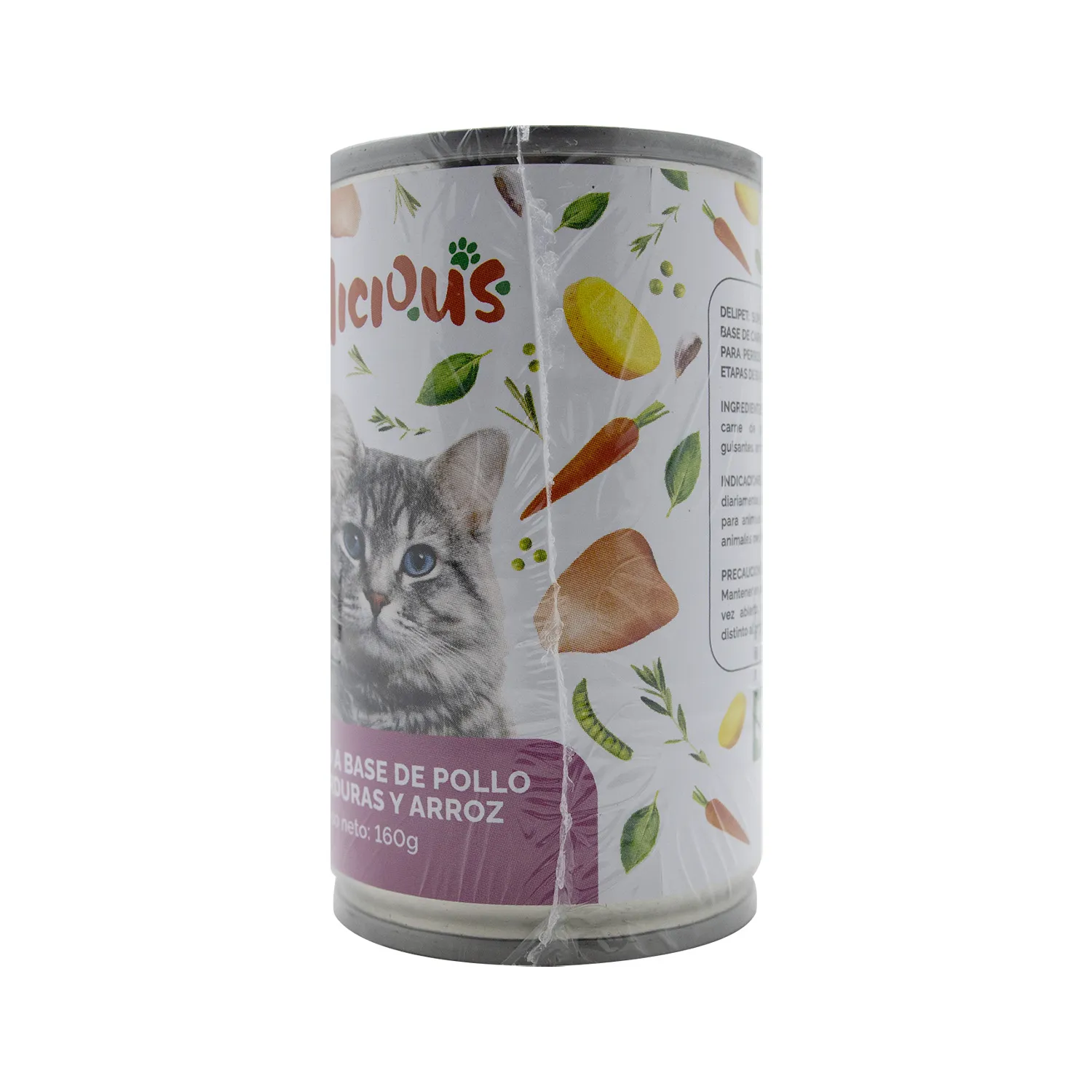 Alimento Gato Adulto Humedo Pollo Con Verduras Petlicious
