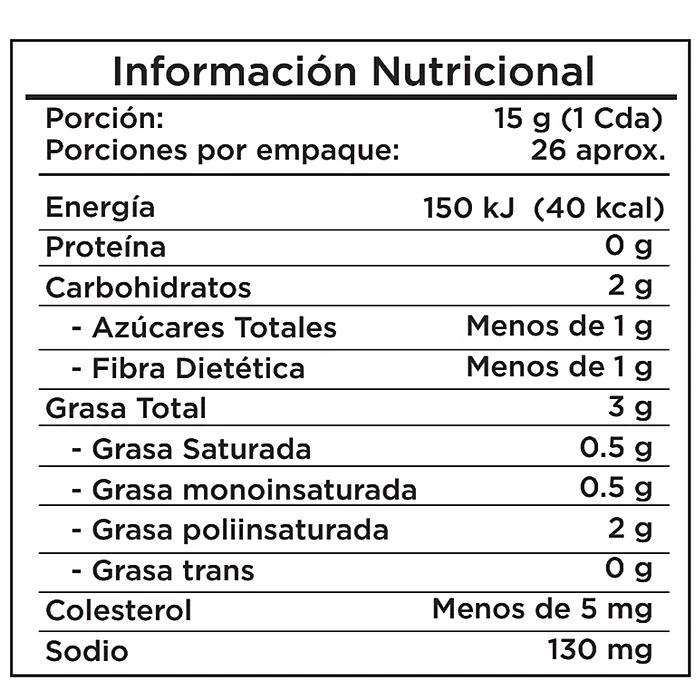 Mayonesa Natural Light Selección Auto Paquete 400 G