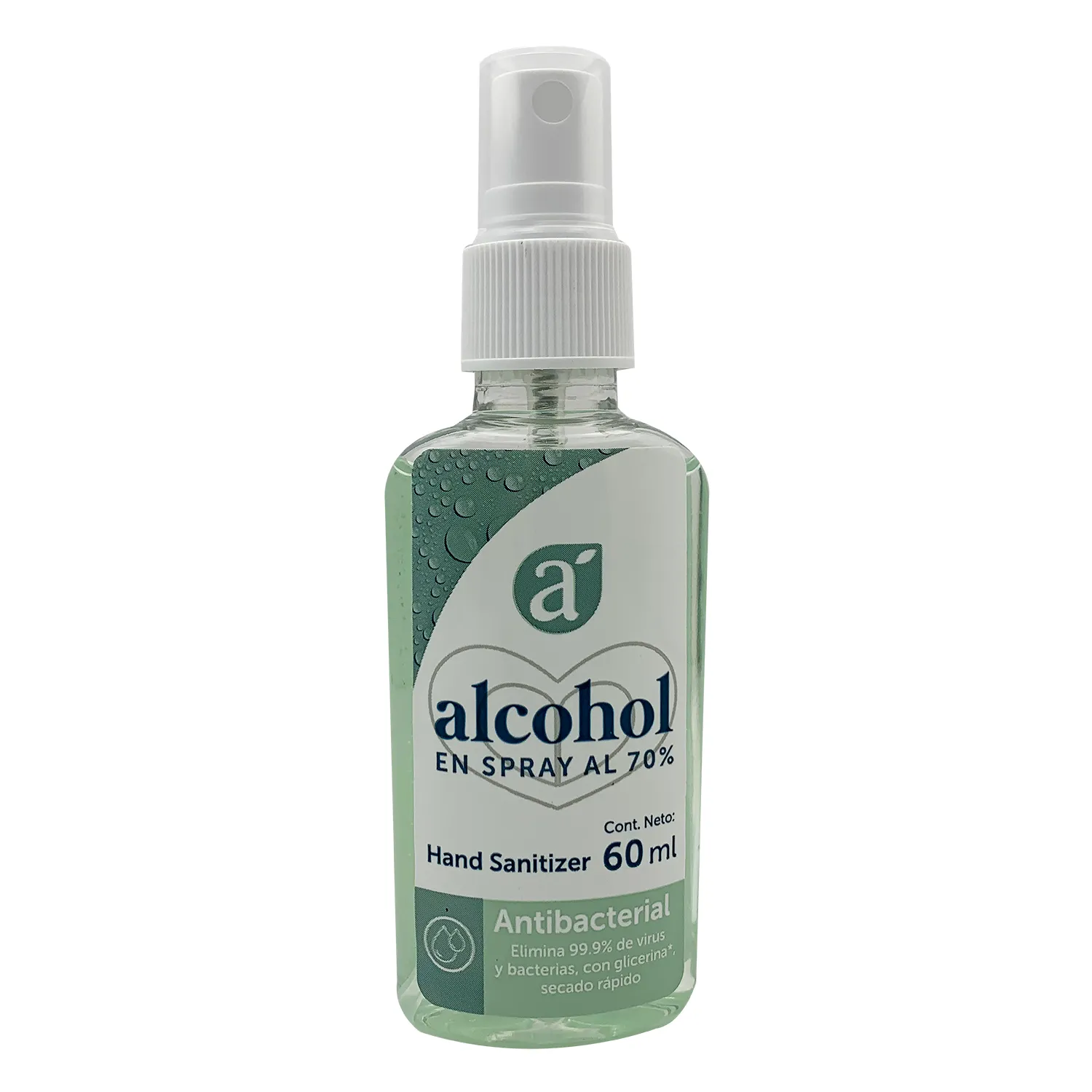 Antiseptico Alcohol Spray Liquido Selección Auto Envase 60 Ml