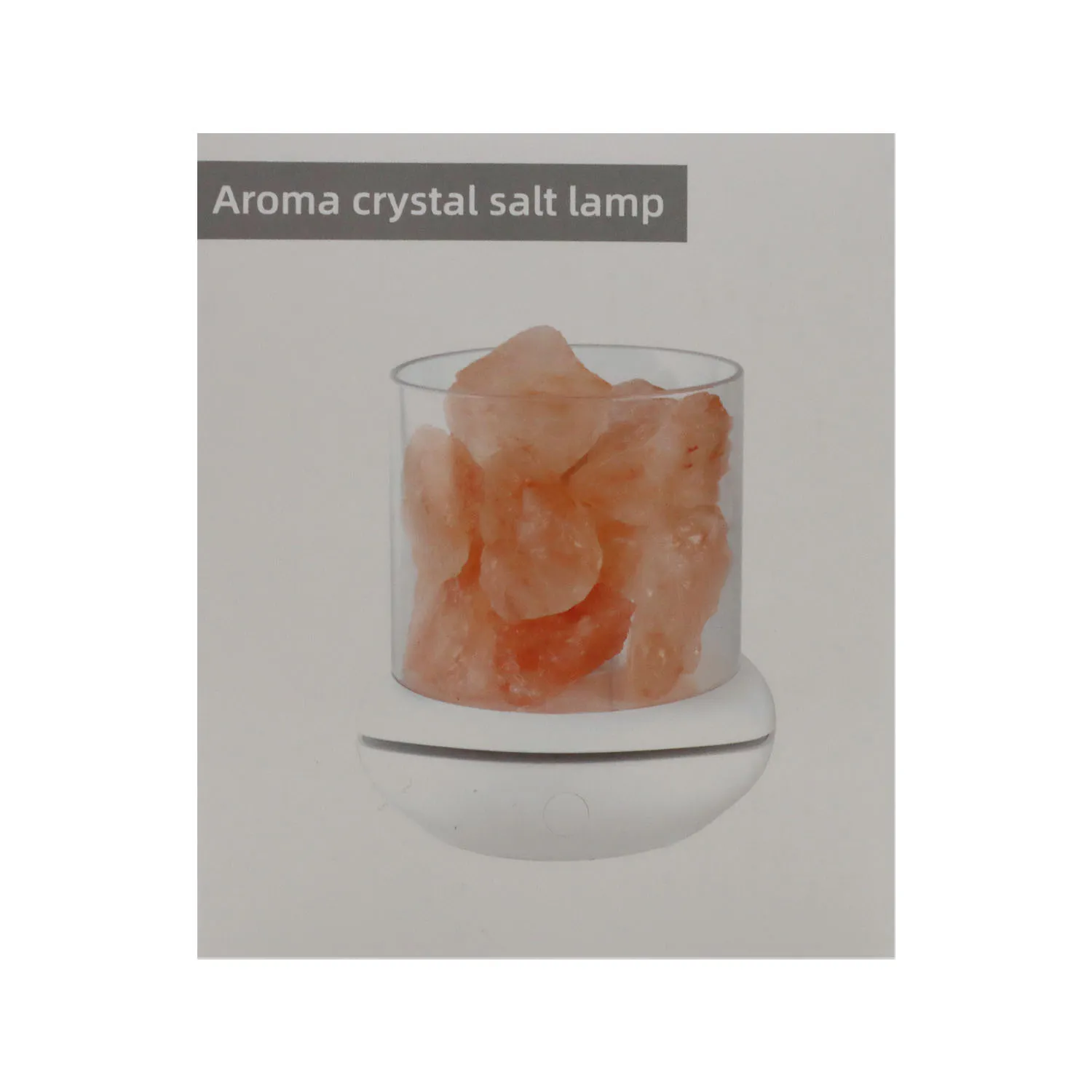 Decoracion Lampara Aromatica Cristales De Sal Rosada Usb Candle Lite Unidad