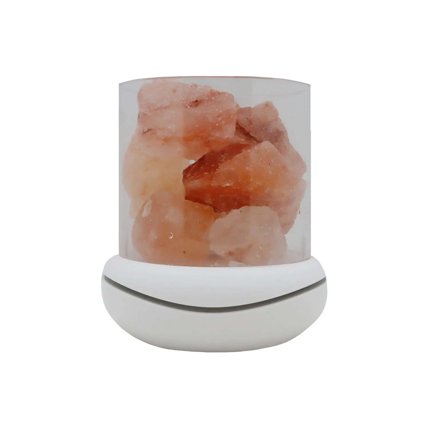 Decoracion Lampara Aromatica Cristales De Sal Rosada Usb Candle Lite Unidad