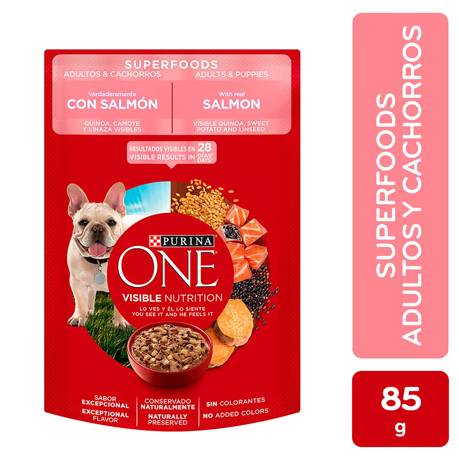 Alimento Perro Humedo Adulto Y Cachorro Salmon Toda Raza Purina One
