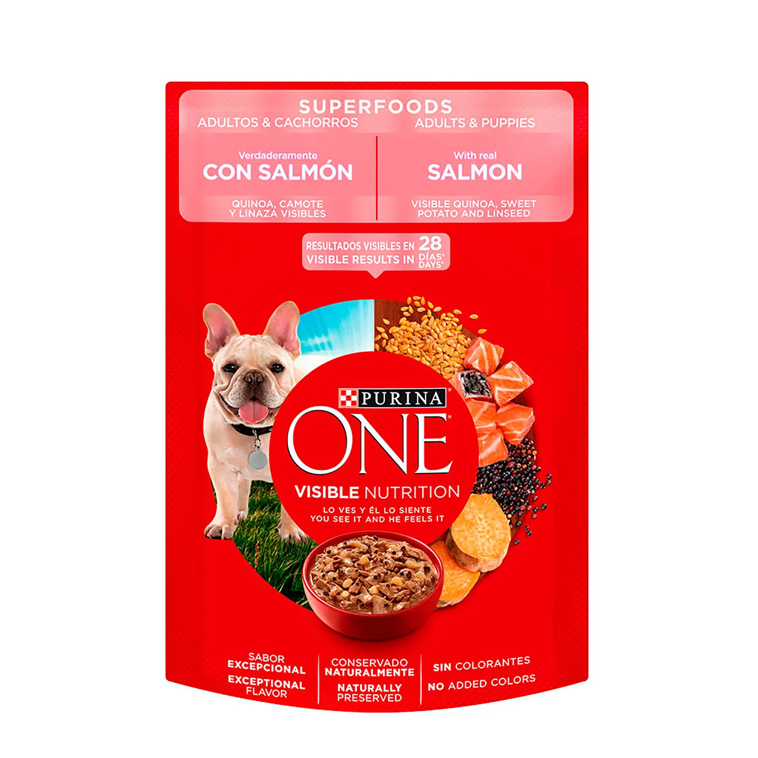Alimento Perro Humedo Adulto Y Cachorro Salmon Toda Raza Purina One