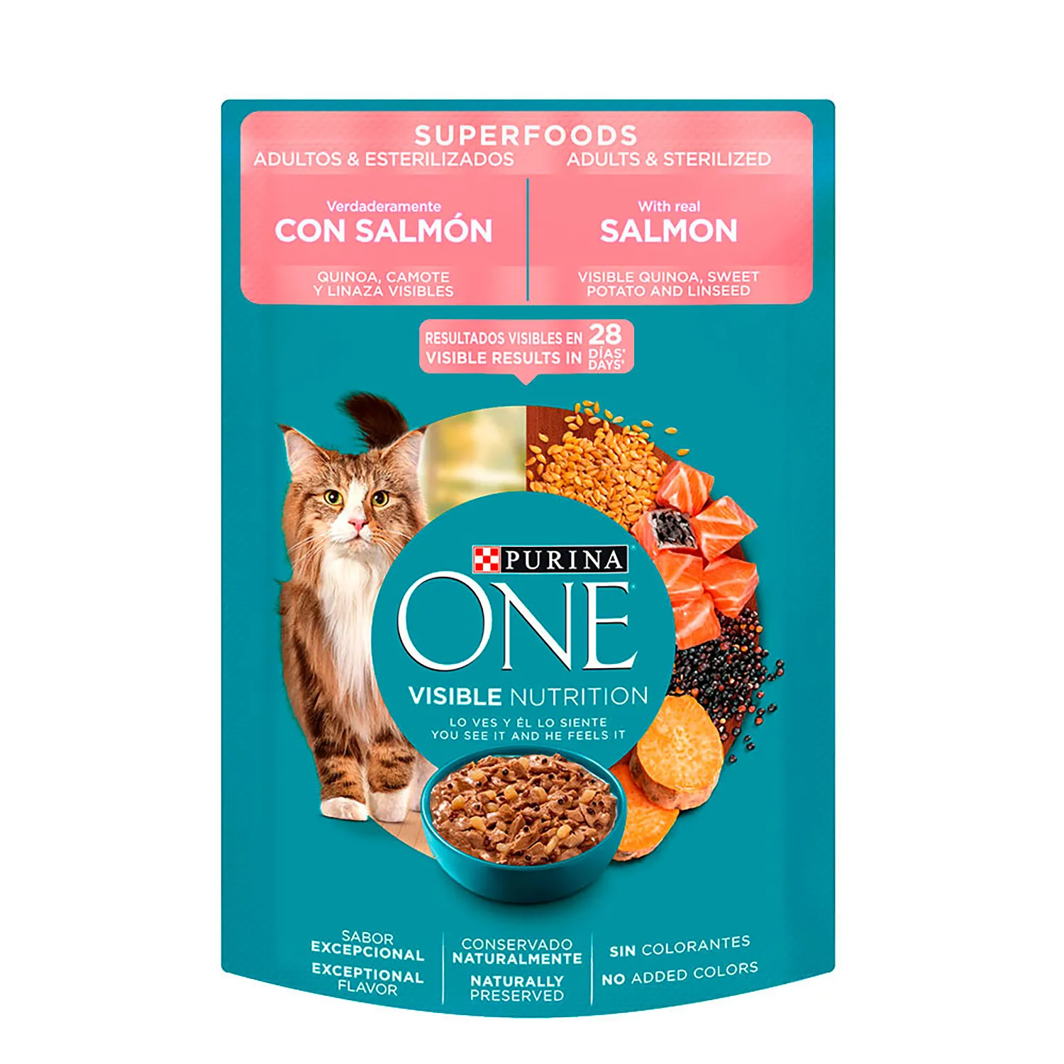 Alimento Gato Humedo Adulto Salmon Esterilizados Purina One