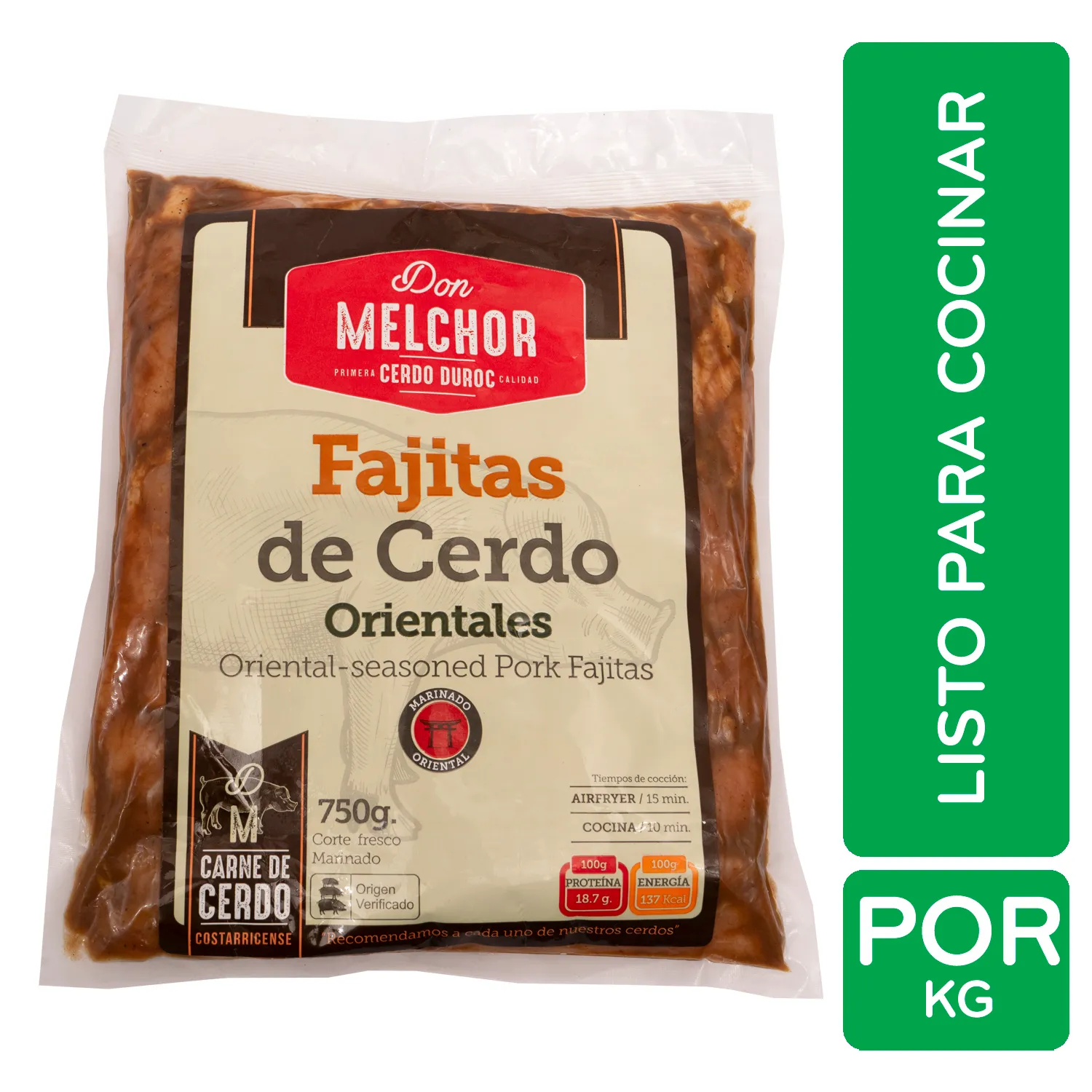 Fajitas De Cerdo Estilo Oriental Don Melchor Kilogramo