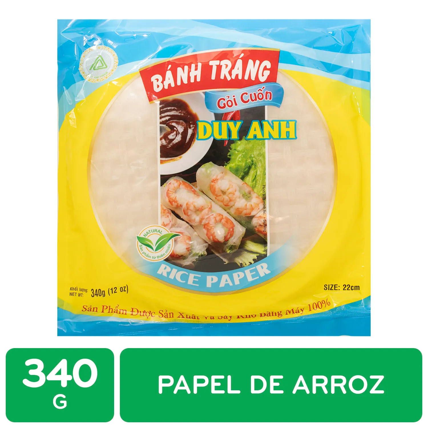 Papel De Arroz Duy Anh Paquete 340 G