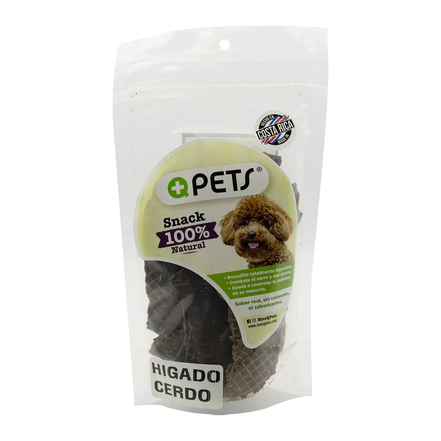 Premio Hígado Cerdo Natural Perro Mas Q Pets