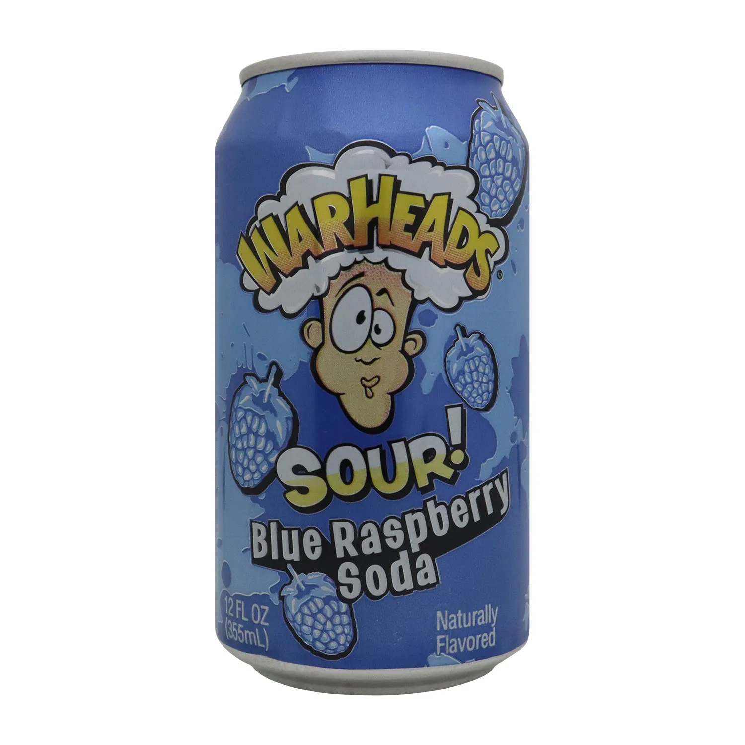 Bebida Gaseosa  Regular Sabor Frambuesa Acida Warheads Lata 330 Ml