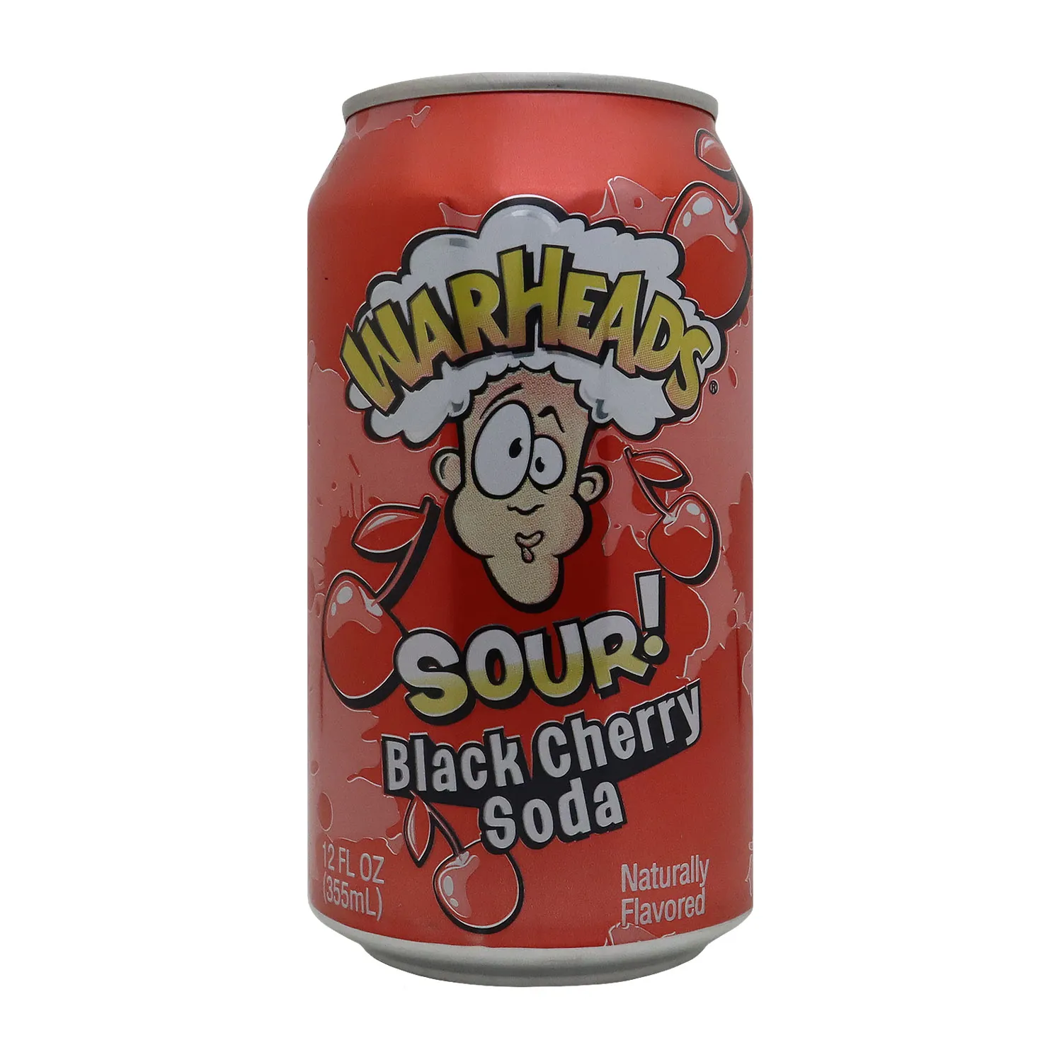 Bebida Gaseosa  Regular Sabor Cereza Acida Warheads Lata 330 Ml