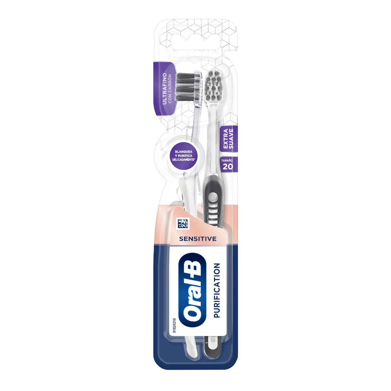 Cepillo Dental Clasico Purificacion Oral B Paquete 2 Unid