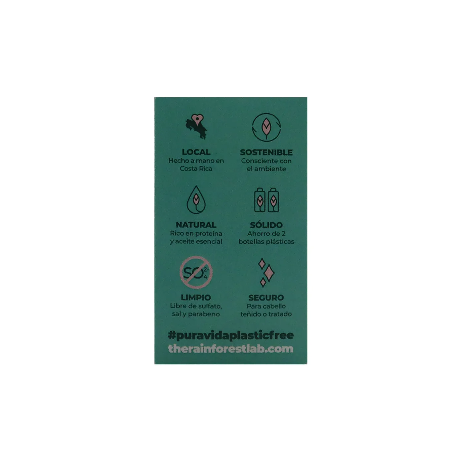 Shampoo Natural Monteverde Control Caspa The Rainforest Lab Caja 60 G