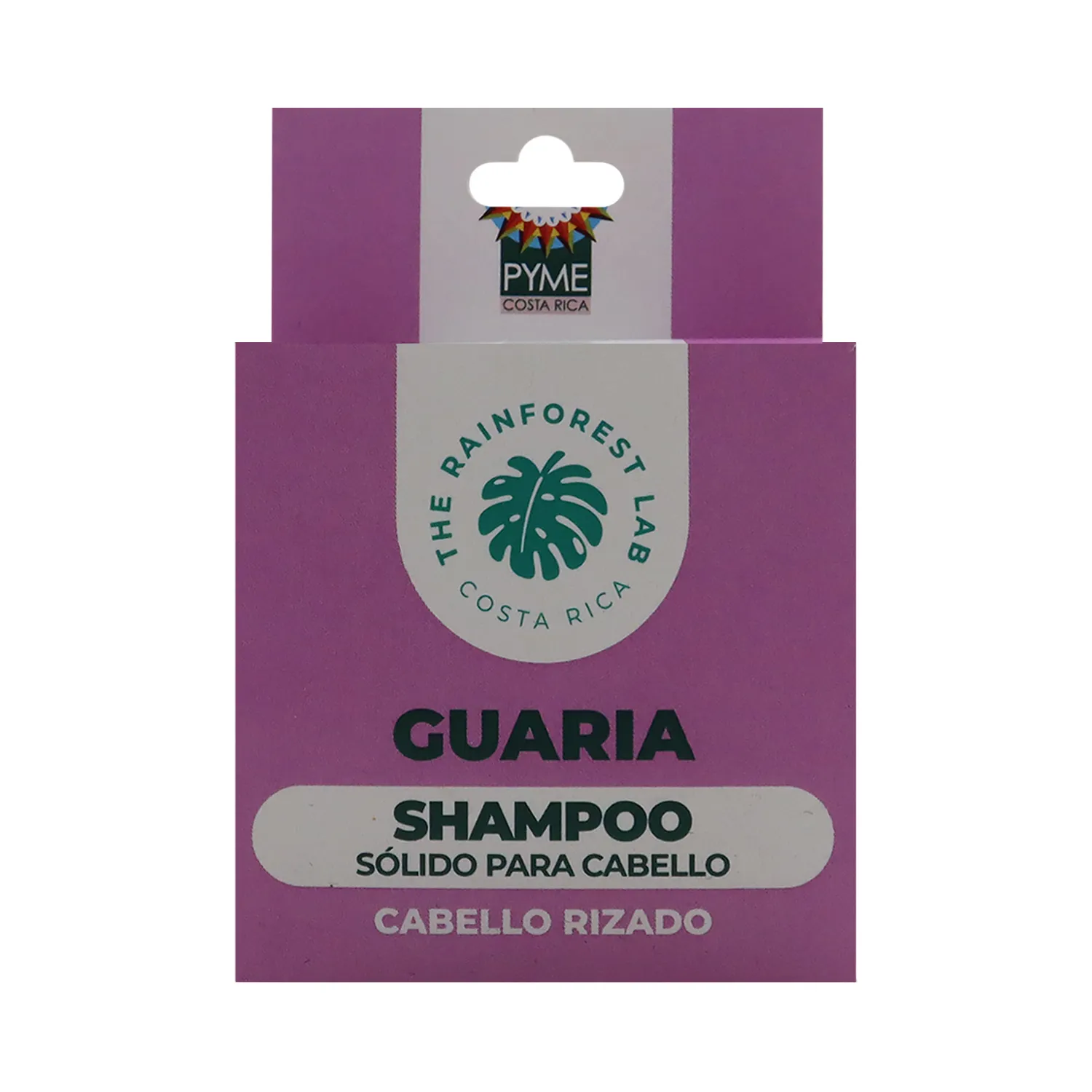 Shampoo Natural Guaria Cabello Rizado The Rainforest Lab Caja 60 G