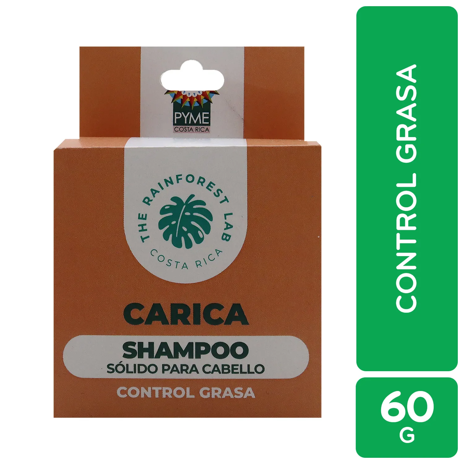 Shampoo Natural Carica Control Grasa The Rainforest Lab Caja 60 G