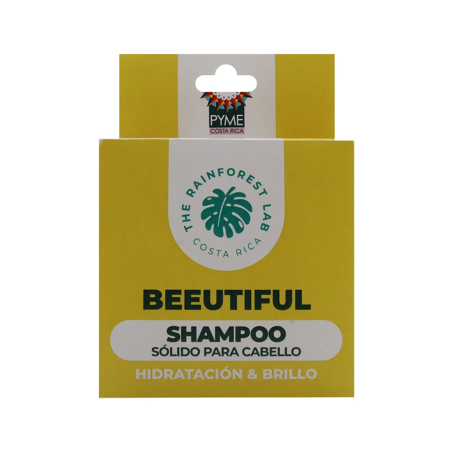 Shampoo Natural Beeutiful Hidratacion Y Brillo The Rainforest Lab Caja 60 G
