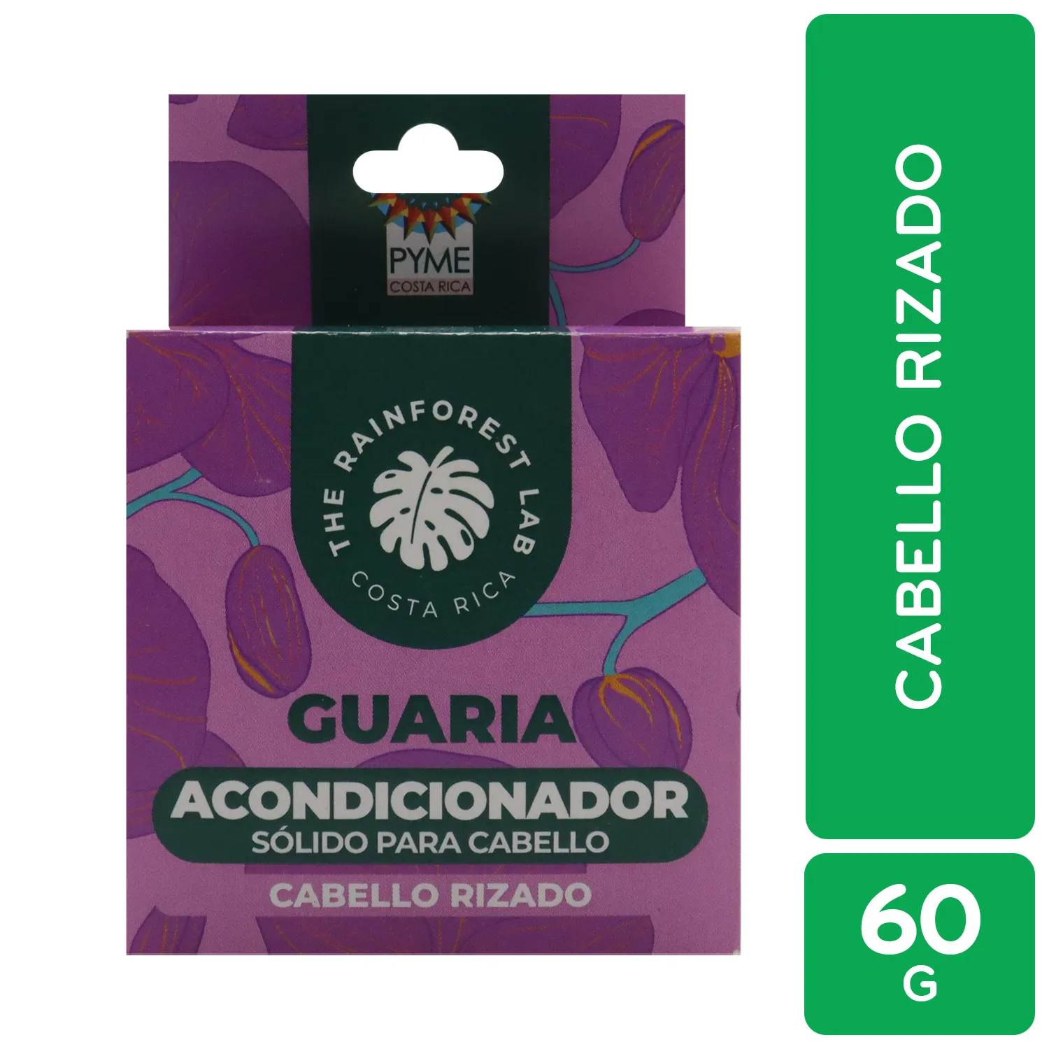 Acondicionador Natural Guaria Cabello Rizado The Rainforest Lab Caja 60 G