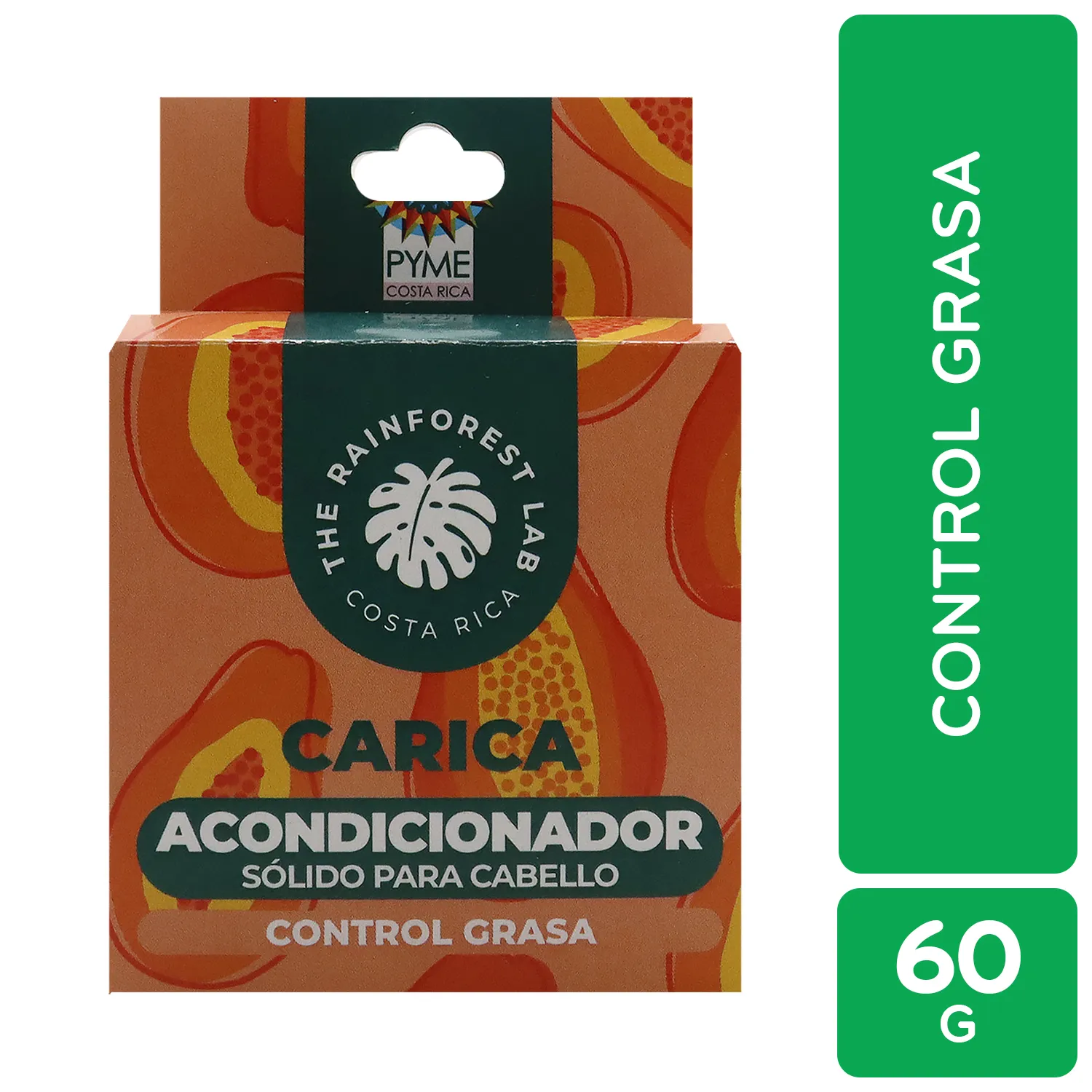 Acondicionador Natural Carica Control Grasa The Rainforest Lab Caja 60 G