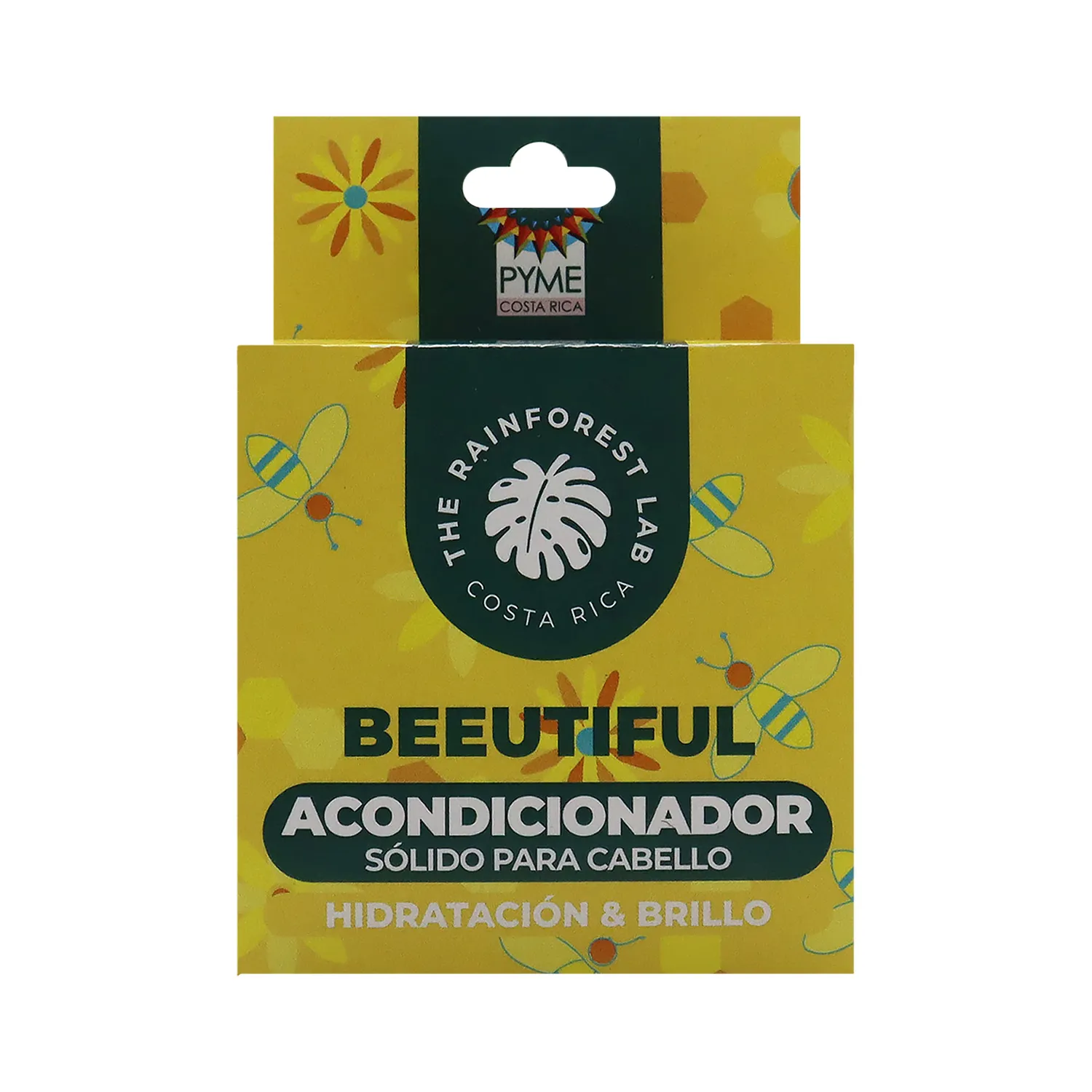 Acondicionador Natural Beeutiful Hidratacion Y Brillo The Rainforest Lab Caja 60 G